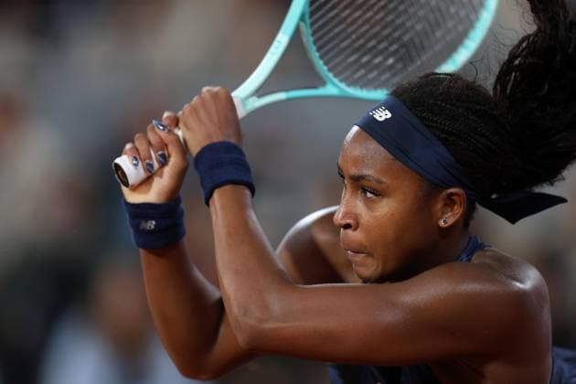 Coco Gauff of USA in action French Open Tennis, Day Twelve, Tennis, Roland Garros, Paris, France - 05 Jun 2025 EDITORIAL USE ONLY No use with unauthorised audio, video, data, fixture lists, club league logos or live services. Online in-match use limited to 120 images, no video emulation. No use in betting, games or single club league player publications.  Copyright: xEllaxLing Shutterstockx 15337997ck