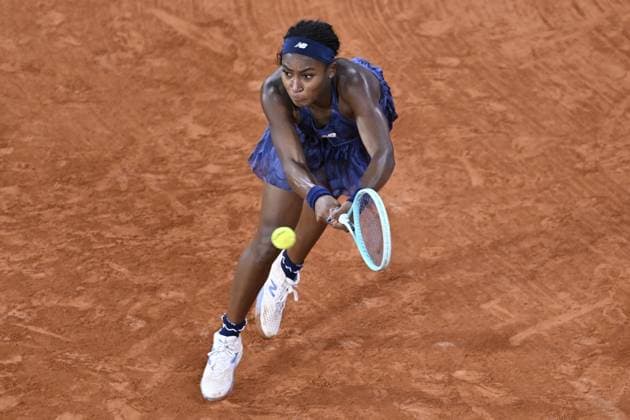 2025 Roland-Garros - Day 12 PARIS, FRANCE - JUNE 05: Coco Gauff of the United States plays against Lois Boisson of France during the Women s Singles Semifinal match on Day Twelve of the 2025 French Open at Roland Garros on June 05, 2025 in Paris, France. Burak Akbulut Anadolu Paris France. Editorial use only. Please get in touch for any other usage.  Copyright: x2025xAnadoluxBurakxAkbulutx