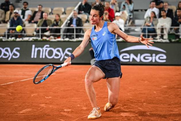 June 5, 2025, Paris, France, France: Lois BOISSON of France during the twelfth day of Roland-Garros 2025, French Open 2025, Grand Slam tennis tournament at Roland-Garros Stadium on June 05, 2025 in Paris, France. Paris France - ZUMAm308 20250605_zsp_m308_035 Copyright: xMatthieuxMirvillex