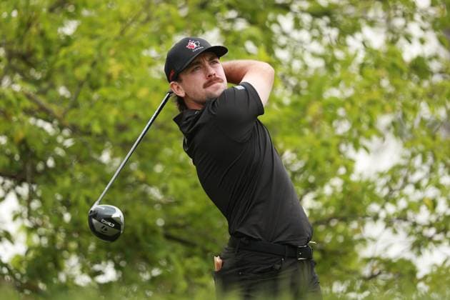 RBC Canadian Open CALEDON, ONTARIO-JUNE 5 Ashton McCulloch of Canada plays his tee shot on the third hole during the first round of the RBC Canadian Open at TPC Toronto at Osprey Valley in Caledon, Ontario, Canada on Thursday, June 5, 2025. Caledon Ontario United States  Copyright: xJorgexLemusx originalFilename:lemus-rbccanad250605_npTO1.jpg