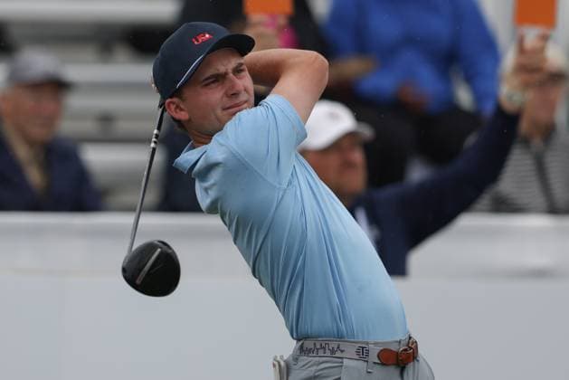 PGA, Golf Herren 2025: RBC Canadian Open, Round 1 Jun 05 June 05, 2025: Tyler Mawhinney tees off during the first round of the RBC Canadian Open held at TPC Toronto at Osprey Valley in Caledon, Ontario, Canada. Daniel Lea CSM (Credit Image: Â Daniel Lea Cal Media) Caledon Canada EDITORIAL USE ONLY Copyright: xx ZUMA-20250605_zma_c04_006.jpg DanielxLeax csmphotothree390049