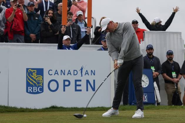 PGA, Golf Herren 2025: RBC Canadian Open, Round 1 Jun 05 June 05, 2025: Rory McIlroy tees off during the first round of the RBC Canadian Open held at TPC Toronto at Osprey Valley in Caledon, Ontario, Canada. Daniel Lea CSM (Credit Image: Â Daniel Lea Cal Media) Caledon Canada EDITORIAL USE ONLY Copyright: xx ZUMA-20250605_zma_c04_032.jpg DanielxLeax csmphotothree390066