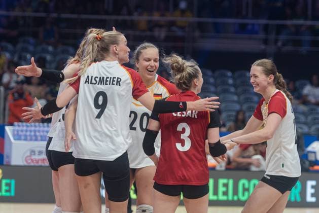 Germany vs Italy RIO DE JANEIRO, RJ - 05.06.2025: GERMANY VS ITALY - Italy& 39;s women& 39;s volleyball team wins in a tie break against Germany on the second day of the VNL, at Maracanazinho in Rio de Janeiro, RJ, this Thursday (05). (Photo: Letycia Miller Fotoarena) x2749648x  LetyciaxMiller