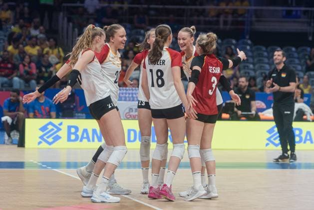 Germany vs Italy RIO DE JANEIRO, RJ - 05.06.2025: GERMANY VS ITALY - Italy& 39;s women& 39;s volleyball team wins in a tie break against Germany on the second day of the VNL, at Maracanazinho in Rio de Janeiro, RJ, this Thursday (05). (Photo: Letycia Miller Fotoarena) x2749654x  LetyciaxMiller