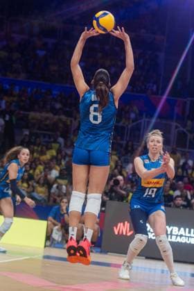 Germany vs Italy RIO DE JANEIRO, RJ - 05.06.2025: GERMANY VS ITALY - Italy& 39;s women& 39;s volleyball team wins in a tie break against Germany on the second day of the VNL, at Maracanazinho in Rio de Janeiro, RJ, this Thursday (05). (Photo: Letycia Miller Fotoarena) x2749693x  LetyciaxMiller