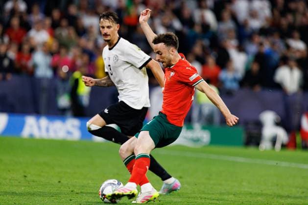 Diogo Jota seen during UEFA Nations League 2025 semifinal game between national teams of Germany and Portugal (Maciej Rogowski) Munich Allianz Arena Germany Copyright: xMaciejxRogowskix germanyportugal2425-407