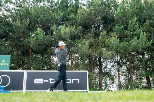 2025-06-06 KLM OPEN 2025 AMSTERDAM, THE NETHERLANDS - JUNE 6: Haotong Li of China during Round 2 of the KLM Open 2025, DP World Tour at The International on June 6, 2025 in Amsterdam, The Netherlands. Amsterdam The International The Netherlands Content not available for redistribution in The Netherlands directly or indirectly through any third parties. Copyright: xHenkxSeppenx