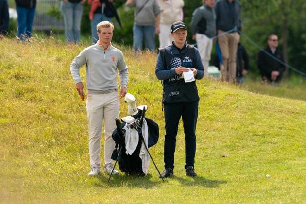 2025-06-06 KLM OPEN 2025 AMSTERDAM, THE NETHERLANDS - JUNE 6: Scott Woltering of The Netherlands during Round 2 of the KLM Open 2025, DP World Tour at The International on June 6, 2025 in Amsterdam, The Netherlands. Amsterdam The International The Netherlands Content not available for redistribution in The Netherlands directly or indirectly through any third parties. Copyright: xHenkxSeppenx