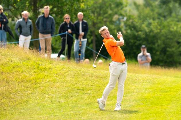 2025-06-06 KLM OPEN 2025 AMSTERDAM, THE NETHERLANDS - JUNE 6: Scott Woltering of The Netherlands during Round 2 of the KLM Open 2025, DP World Tour at The International on June 6, 2025 in Amsterdam, The Netherlands. Amsterdam The International The Netherlands Content not available for redistribution in The Netherlands directly or indirectly through any third parties. Copyright: xHenkxSeppenx