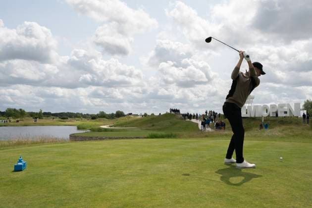 2025-06-06 KLM OPEN 2025 AMSTERDAM, THE NETHERLANDS - JUNE 6: Matthias Schwab of Austria during Round 2 of the KLM Open 2025, DP World Tour at The International on June 6, 2025 in Amsterdam, The Netherlands. Amsterdam The International The Netherlands Content not available for redistribution in The Netherlands directly or indirectly through any third parties. Copyright: xHenkxSeppenx