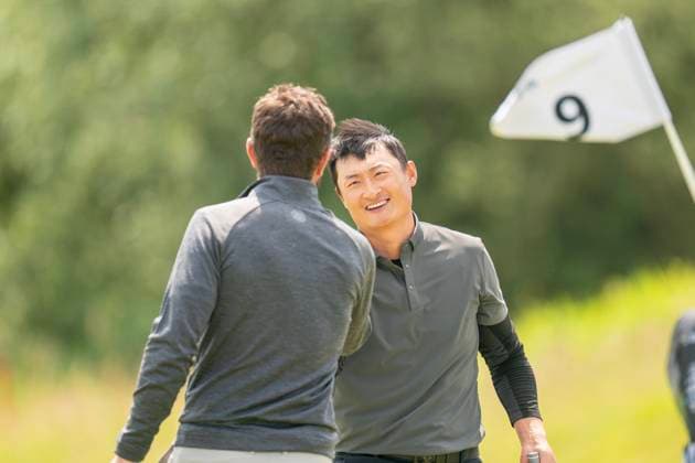 2025-06-06 KLM OPEN 2025 AMSTERDAM, THE NETHERLANDS - JUNE 6: Haotong Li of China during Round 2 of the KLM Open 2025, DP World Tour at The International on June 6, 2025 in Amsterdam, The Netherlands. Amsterdam The International The Netherlands Content not available for redistribution in The Netherlands directly or indirectly through any third parties. Copyright: xHenkxSeppenx