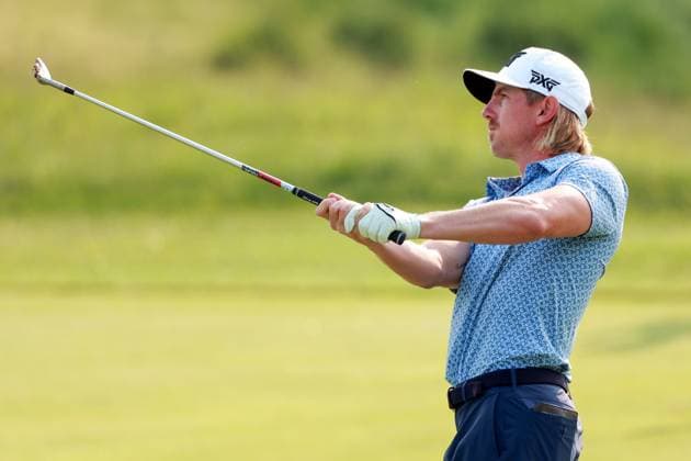 RBC Canadian Open 2025 at TPC Toronto at Osprey Valley CALEDON, ONTARIO - JUNE 06: Jake Knapp of Scottsdale, Arizona hits from the 6th fairway during the second round of the RBC Canadian Open 2025 at TPC Toronto at Osprey Valley on June 06, 2025 in Caledon, Ontario, Canada. Caledon Ontario United States  Copyright: xAmyxLemusx originalFilename:lemus-rbccanad250606_npXYq.jpg