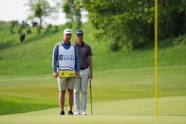 RBC Canadian Open 2025 - Round Two CALEDON, CANADA - JUNE 6 : Jesper Svensson of Sweden checks the green during the second round of the RBC Canadian Open 2025 at TPC Toronto at Osprey Valley in Caledon, Ontario, Canada on June 6, 2025. Mert Alper Dervis Anadolu Ontario Canada. Editorial use only. Please get in touch for any other usage.  Copyright: x2025xAnadoluxMertxAlperxDervisx