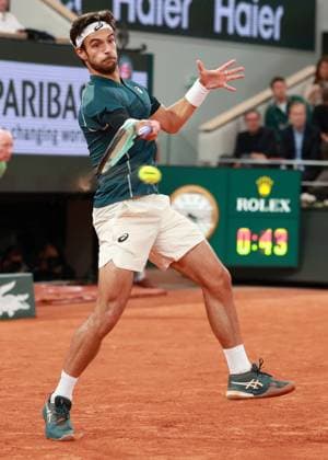 Lorenzo Musetti ITA Tennis French Open 2025 Roland Garros Paris France June 6, 2025 Copyright: xJuergenxHasenkopfx