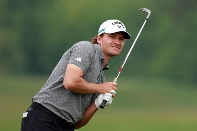 RBC Canadian Open 2025 at TPC Toronto at Osprey Valley CALEDON, ONTARIO - JUNE 06: Rasmus Hojgaard of Denmark looks down the 9th fairway during the second round of the RBC Canadian Open 2025 at TPC Toronto at Osprey Valley on June 06, 2025 in Caledon, Ontario, Canada. Caledon Ontario United States  Copyright: xAmyxLemusx originalFilename:lemus-rbccanad250606_np69R.jpg