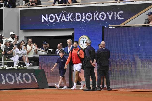 Tennis : Roland Garros 2025 - ITF - Tennis - Roland Garros 2025 - ITF - 1 2 finale Novak Djokovic - Serbie - Yannick Sinner - Italie France  Copyright: xChryslenexCaillaud Psnewzx