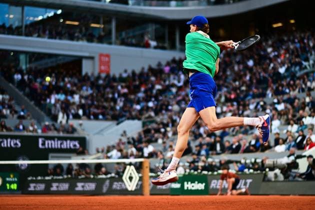 TENNIS : Roland Garros 2025 - Internationaux de France - 06 06 2025 Jannik Sinner ( Italy ) during the 2025 French Open at Roland Garros on Juin 06 , 2025 in Paris, France. ( Photo Dante Badano PSNewz ) - ParisFrance  Copyright: xx