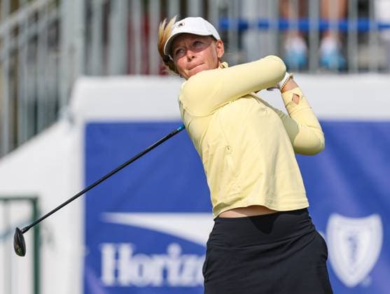 LPGA, Golf Damen 2025: ShopRite LPGA Classic Presented By Acer JUN 06 June 06, 2025: Lauren Hartlage from the United States tees off on the 1st hole during the ShopRite LPGA Classic Presented by Acer in Galloway, NJ. Mike Langish CSM (Credit Image: Ã‚Â Mike Langish Cal Media) (Credit Image: Ã‚Â Mike Langish Cal Sport Media) (Credit Image: Â Mike Langish Cal Sport Media) Galloway New Jersey United States of America EDITORIAL USE ONLY Copyright: xx ZUMA-20250606_zma_c04_101.jpg MikexLangishx csmphotothree390293