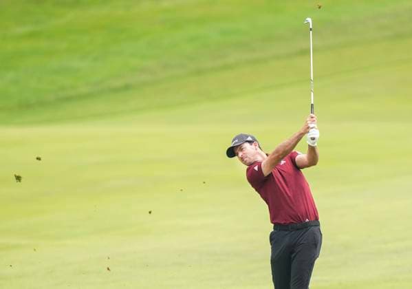 June 6, 2025, Caledon, On, CANADA: Candian Nick Taylor hits his approach shot on the second fairway during second round of the RBC Canadian Open golf tournament in Caledon, Ont., on Friday, June 6, 2025. Golf 2025: Canadian Open: Second Round  - ZUMAc35_ 20250606_zaf_c35_144 Copyright: xNathanxDenettex