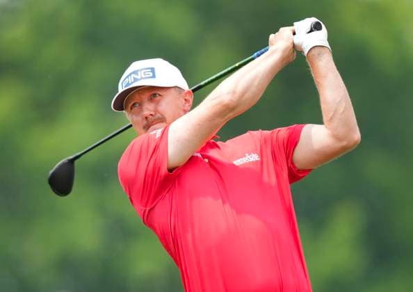 June 6, 2025, Caledon, On, CANADA: Canadian Mackenzie Hughes hits his tee shot on the fifth hole during second round of the RBC Canadian Open golf tournament in Caledon, Ont., on Friday, June 6, 2025. Golf 2025: Canadian Open: Second Round  - ZUMAc35_ 20250606_zaf_c35_151 Copyright: xNathanxDenettex