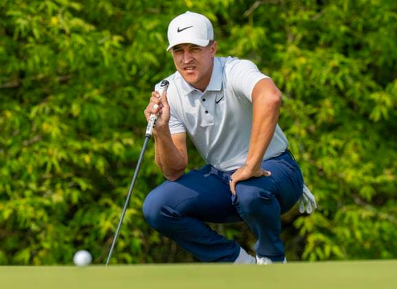 June 6, 2025, Caledon, On, CANADA: Cameron Champ of the USA watches a fellow competitor s putt roll on the 1st green of the second round of the Canadian Open golf in Caledon, Ont., Friday, June 6, 2025. Golf 2025: Canadian Open: Second Round  - ZUMAc35_ 20250606_zaf_c35_016 Copyright: xFrankxGunnx
