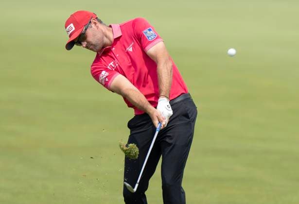 June 6, 2025, Caledon, On, CANADA: Corey Conners of Canada hits his approach shot on hole 8 in the second round of the RBC Canadian Open golf tournament in Caledon, Ont., Friday, June 6, 2025. Golf 2025: Canadian Open: Second Round  - ZUMAc35_ 20250606_zaf_c35_109 Copyright: xFrankxGunnx