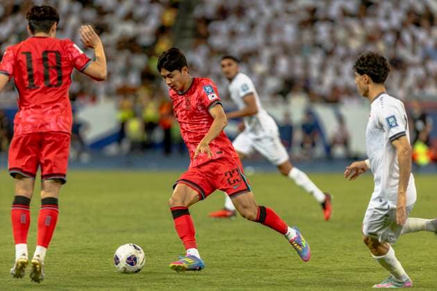 Iraq-South Korea World Cup Qualifiers Match Photo shows moments from the football match between hosting Iraq and visiting South Korea in Basra, Iraq, on June 5, 2025. South Korea won the match 2-0, qualifying for the 2026 World Cup and sending Iraq to playoffs. Basra Basra Iraq Copyright: xSaburxRashidx