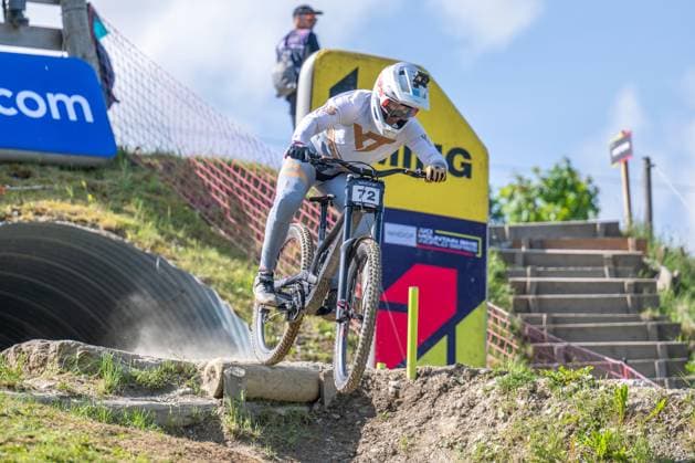 MOUNTAINBIKE - UCI MTB World Series LEOGANG,AUSTRIA,07.JUN.25 - CYCLING, MOUNTAIN BIKE - UCI Mountainbike World Cup, downhill. Image shows Hannes Lehmann (GER).  GEPAxpictures xWolfgangxKofler