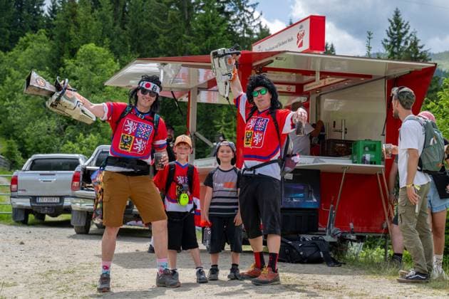 MOUNTAINBIKE - UCI MTB World Series LEOGANG,AUSTRIA,07.JUN.25 - CYCLING, MOUNTAIN BIKE - UCI Mountainbike World Cup, downhill. Image shows fans.  GEPAxpictures xWolfgangxKofler