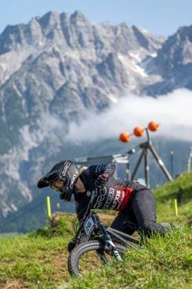 MOUNTAINBIKE - UCI MTB World Series LEOGANG,AUSTRIA,07.JUN.25 - CYCLING, MOUNTAIN BIKE - UCI Mountainbike World Cup, downhill. Image shows Abigail Hogie (USA).  GEPAxpictures xWolfgangxKofler
