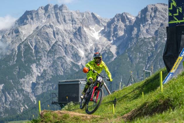 MOUNTAINBIKE - UCI MTB World Series LEOGANG,AUSTRIA,07.JUN.25 - CYCLING, MOUNTAIN BIKE - UCI Mountainbike World Cup, downhill. Image shows Troy Brosnan (AUS).  GEPAxpictures xWolfgangxKofler