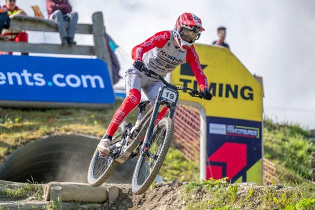 MOUNTAINBIKE - UCI MTB World Series LEOGANG,AUSTRIA,07.JUN.25 - CYCLING, MOUNTAIN BIKE - UCI Mountainbike World Cup, downhill. Image shows Joe Breeden (GBR).  GEPAxpictures xWolfgangxKofler