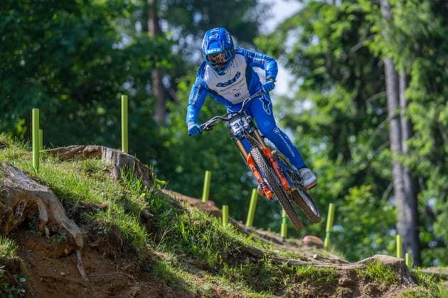 MOUNTAINBIKE - UCI MTB World Series LEOGANG,AUSTRIA,07.JUN.25 - CYCLING, MOUNTAIN BIKE - UCI Mountainbike World Cup, downhill. Image shows Dakotah Norton (USA).  GEPAxpictures xWolfgangxKofler