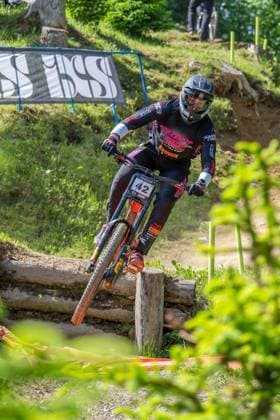 MOUNTAINBIKE - UCI MTB World Series LEOGANG,AUSTRIA,07.JUN.25 - CYCLING, MOUNTAIN BIKE - UCI Mountainbike World Cup, downhill. Image shows Loris Revelli (ITA).  GEPAxpictures xWolfgangxKofler
