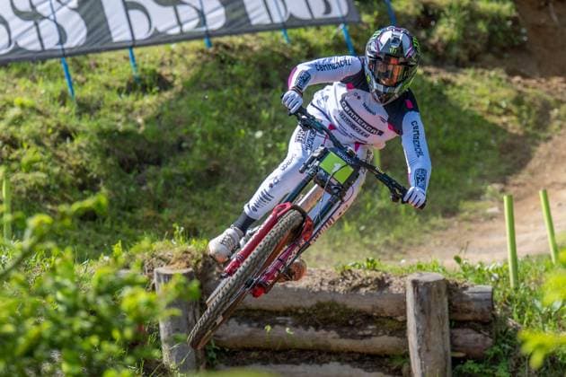 MOUNTAINBIKE - UCI MTB World Series LEOGANG,AUSTRIA,07.JUN.25 - CYCLING, MOUNTAIN BIKE - UCI Mountainbike World Cup, downhill. Image shows Amaury Pierron (FRA).  GEPAxpictures xWolfgangxKofler
