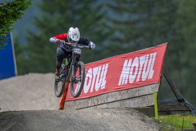 MOUNTAINBIKE - UCI MTB World Series LEOGANG,AUSTRIA,07.JUN.25 - CYCLING, MOUNTAIN BIKE - UCI Mountainbike World Cup, downhill. Image shows Lucio Vellutino Malaga (PER).  GEPAxpictures xWolfgangxKofler