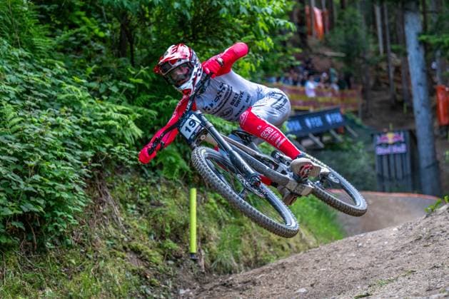 MOUNTAINBIKE - UCI MTB World Series LEOGANG,AUSTRIA,07.JUN.25 - CYCLING, MOUNTAIN BIKE - UCI Mountainbike World Cup, downhill. Image shows Joe Breeden (GBR).  GEPAxpictures xWolfgangxKofler