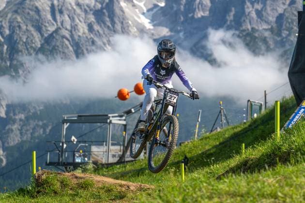 MOUNTAINBIKE - UCI MTB World Series LEOGANG,AUSTRIA,07.JUN.25 - CYCLING, MOUNTAIN BIKE - UCI Mountainbike World Cup, downhill. Image shows Frida Helena Ronnig (NOR).  GEPAxpictures xWolfgangxKofler