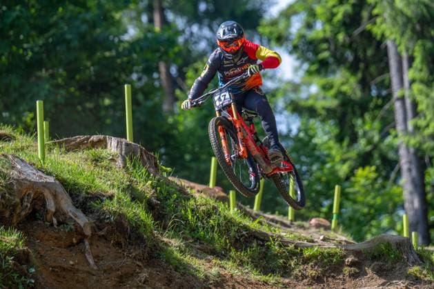 MOUNTAINBIKE - UCI MTB World Series LEOGANG,AUSTRIA,07.JUN.25 - CYCLING, MOUNTAIN BIKE - UCI Mountainbike World Cup, downhill. Image shows Daniel Castellanos Liberal Daniel (ESP).  GEPAxpictures xWolfgangxKofler
