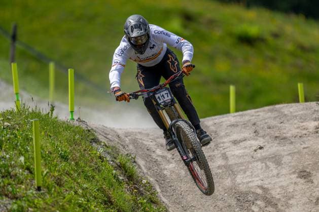 MOUNTAINBIKE - UCI MTB World Series LEOGANG,AUSTRIA,07.JUN.25 - CYCLING, MOUNTAIN BIKE - UCI Mountainbike World Cup, downhill. Image shows Guillermo Tovar Gallego (ESP).  GEPAxpictures xWolfgangxKofler