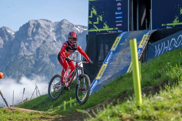 MOUNTAINBIKE - UCI MTB World Series LEOGANG,AUSTRIA,07.JUN.25 - CYCLING, MOUNTAIN BIKE - UCI Mountainbike World Cup, downhill. Image shows Gloria Scarsi (ITA).  GEPAxpictures xWolfgangxKofler