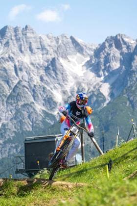 MOUNTAINBIKE - UCI MTB World Series LEOGANG,AUSTRIA,07.JUN.25 - CYCLING, MOUNTAIN BIKE - UCI Mountainbike World Cup, downhill. Image shows Martin Maes (BEL).  GEPAxpictures xWolfgangxKofler