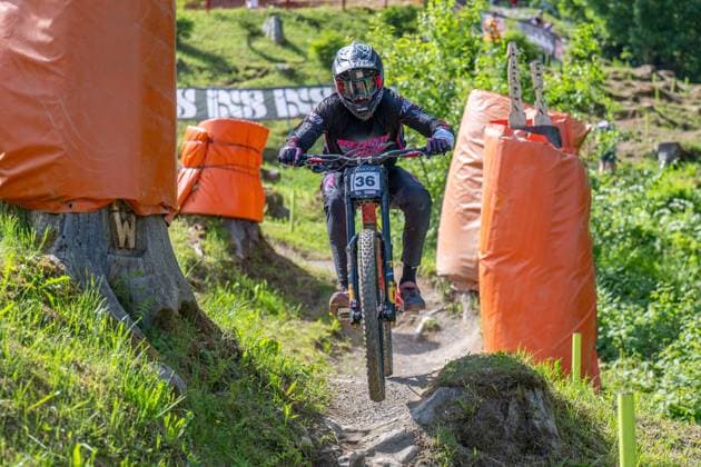 MOUNTAINBIKE - UCI MTB World Series LEOGANG,AUSTRIA,07.JUN.25 - CYCLING, MOUNTAIN BIKE - UCI Mountainbike World Cup, downhill. Image shows Stefano Introzzi (ITA).  GEPAxpictures xWolfgangxKofler