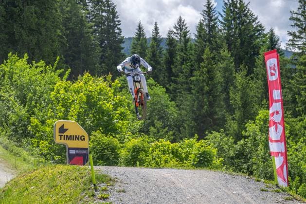 MOUNTAINBIKE - UCI MTB World Series LEOGANG,AUSTRIA,07.JUN.25 - CYCLING, MOUNTAIN BIKE - UCI Mountainbike World Cup, downhill. Image shows Andreas Kolb (AUT).  GEPAxpictures xWolfgangxKofler