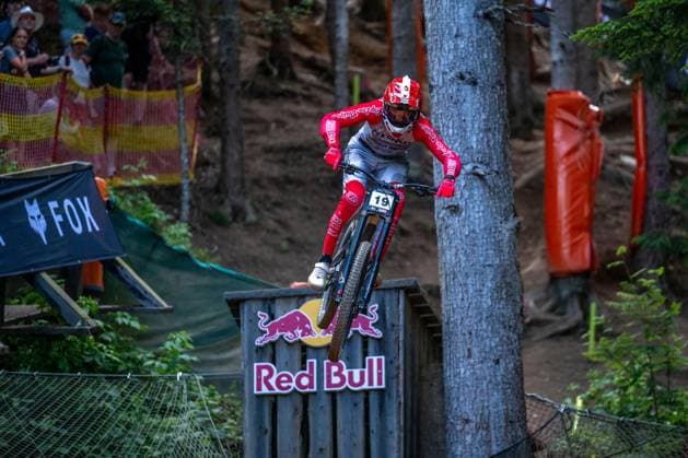 MOUNTAINBIKE - UCI MTB World Series LEOGANG,AUSTRIA,07.JUN.25 - CYCLING, MOUNTAIN BIKE - UCI Mountainbike World Cup, downhill. Image shows Joe Breeden (GBR).  GEPAxpictures xWolfgangxKofler