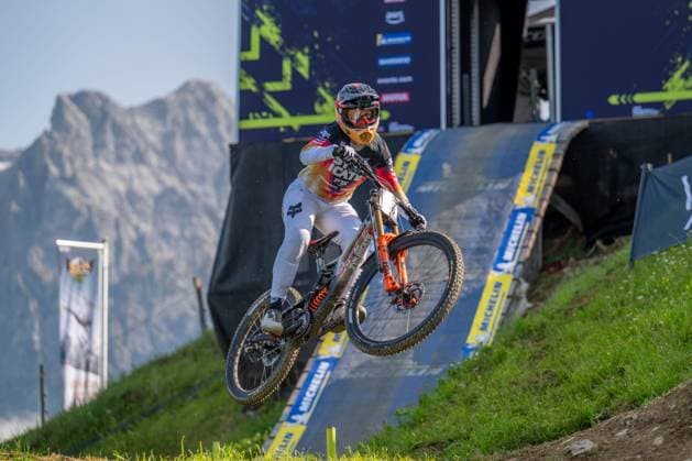 MOUNTAINBIKE - UCI MTB World Series LEOGANG,AUSTRIA,07.JUN.25 - CYCLING, MOUNTAIN BIKE - UCI Mountainbike World Cup, downhill. Image shows Nina Hoffmann (GER).  GEPAxpictures xWolfgangxKofler