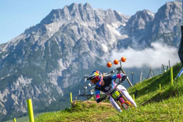 MOUNTAINBIKE - UCI MTB World Series LEOGANG,AUSTRIA,07.JUN.25 - CYCLING, MOUNTAIN BIKE - UCI Mountainbike World Cup, downhill. Image shows Tahnee Seagrave (GBR).  GEPAxpictures xWolfgangxKofler