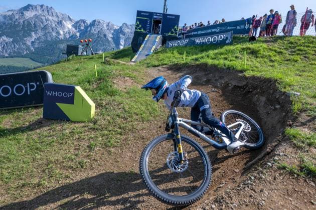 MOUNTAINBIKE - UCI MTB World Series LEOGANG,AUSTRIA,07.JUN.25 - CYCLING, MOUNTAIN BIKE - UCI Mountainbike World Cup, downhill. Image shows Michael Delesalle (CAN).  GEPAxpictures xWolfgangxKofler
