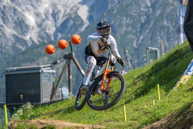 MOUNTAINBIKE - UCI MTB World Series LEOGANG,AUSTRIA,07.JUN.25 - CYCLING, MOUNTAIN BIKE - UCI Mountainbike World Cup, downhill. Image shows Andreas Kolb (AUT).  GEPAxpictures xWolfgangxKofler