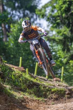 MOUNTAINBIKE - UCI MTB World Series LEOGANG,AUSTRIA,07.JUN.25 - CYCLING, MOUNTAIN BIKE - UCI Mountainbike World Cup, downhill. Image shows Charlie Hatton (GBR).  GEPAxpictures xWolfgangxKofler